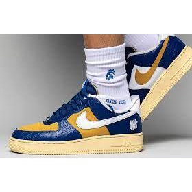 NIKE UNDEFEATED AIR FORCE 1 LOW SP 黃藍 蛇皮 休閒滑板鞋DM8462-400男女鞋