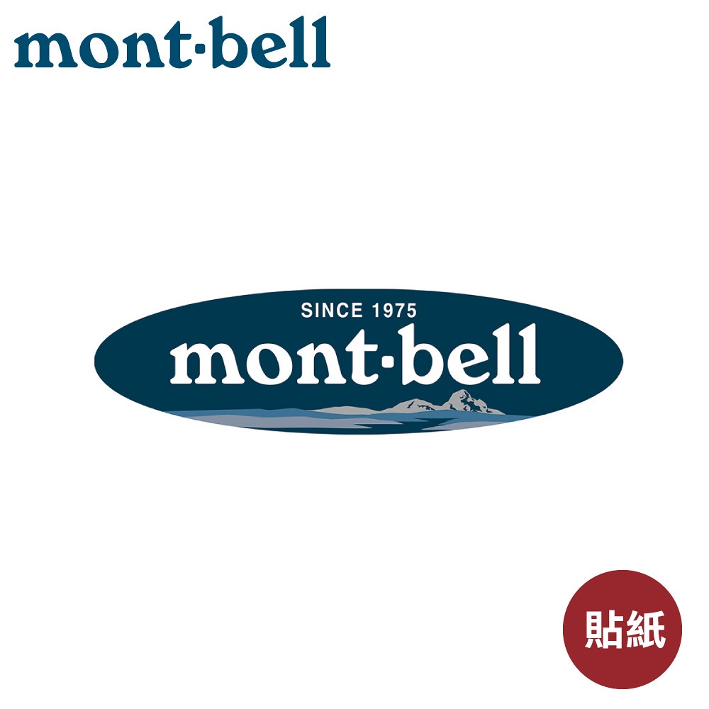 【Mont-Bell 日本 MONT-BELL L#2貼紙《藍黑》】1124848/LOGO/貼紙