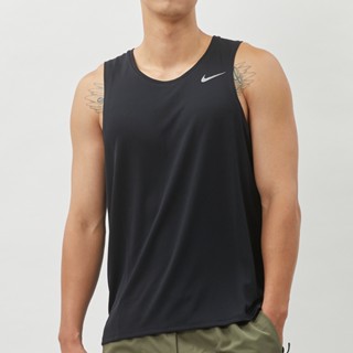 Nike AS M NK DF MILER TANK 男 黑色 速乾 跑步 運動 休閒 無袖 背心 DV9322-010