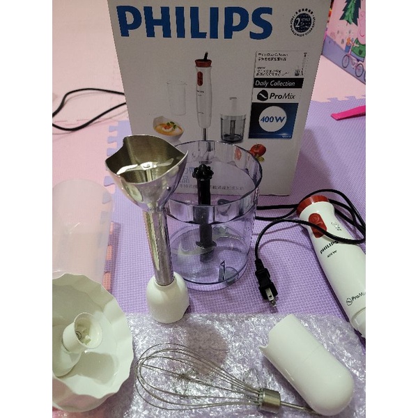 飛利浦 PHILIPS 400W手持式料理魔法，調理棒 全配整組HR1627