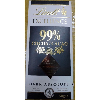 特價品 法國瑞士蓮極醇系列99%巧克力 50g