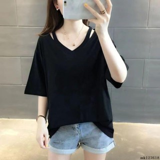 ⚡中大碼女裝⚡加大尺碼女生短袖T恤休閒上衣 寬鬆 150公斤內可穿 寬鬆顯瘦300斤夏季新款200短袖t恤女2