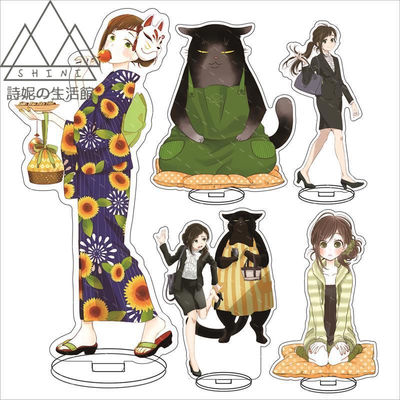 免運  能干的貓今天也憂郁大立牌 站牌 福澤幸來 諭吉動漫周邊亞克力擺件 日漫 動漫周邊 二次元周邊 高清