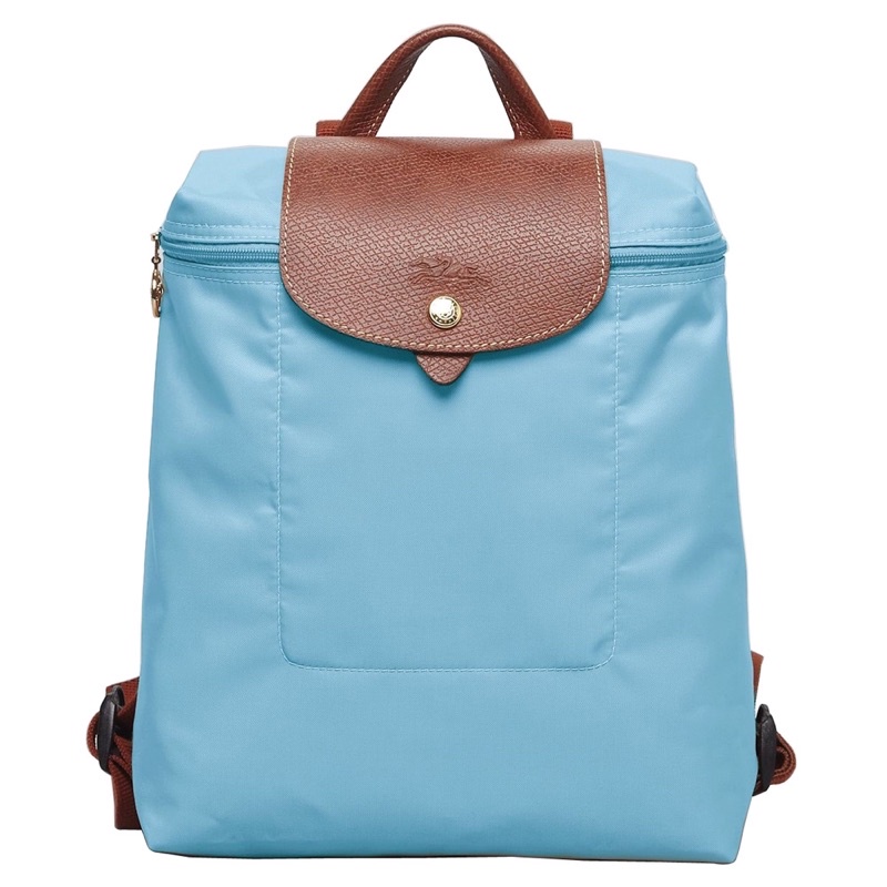 Longchamp 水藍色後背包 超級美 原價2700 （現在的櫃位價）有使用痕跡所以賣800就好～下單前請先私訊喔