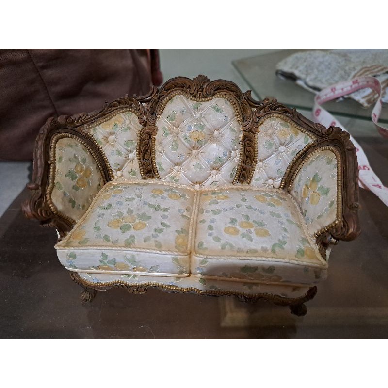 (二手）法式沙發椅 巴洛克 造型 置物架 擺飾 藝術品 陶板