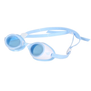 SABLE 平光兒童泳鏡-花面狸(防霧 抗UV 蛙鏡 游泳 戲水 訓練「202C3」 淺藍白