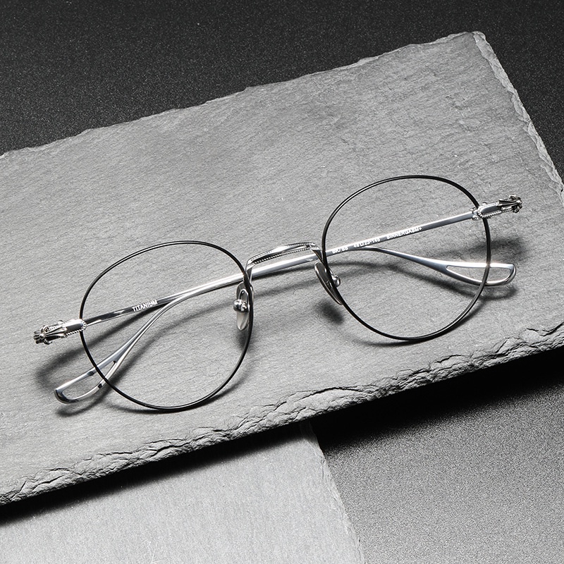 時尚鈦架克羅星sinnergasm+可配近視眼鏡有度數圓形純鈦眼鏡框工廠直銷中性無logo尚宏眼鏡