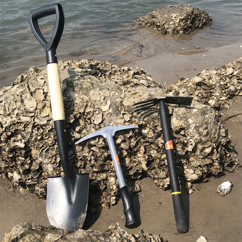 趕海工具撓蛤蜊砸牡蠣子蠔勾不鏽鋼耙子海邊沙灘抓螃蟹小鏟子鐵鍬