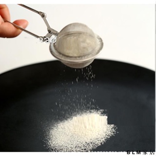 BLM 現貨 烘焙 粉篩 濾茶器不銹鋼迷你可可粉篩 手持糖粉篩 烘焙家用 夾柄濾茶器 多功能54