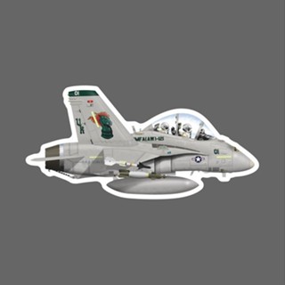 美國海軍陸戰隊第121戰鬥機攻擊中隊 綠騎士 F-18 Q版 軍機 防水3M貼紙 尺寸 90mm