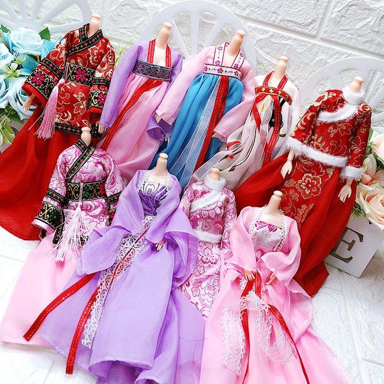🔥臺灣爆款熱賣🔥30釐米古裝衣服洋芭比娃娃公主婚紗女孩兒童玩具生日禮物