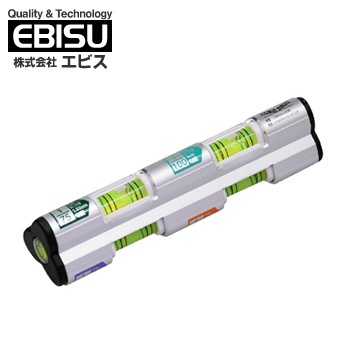 【日本EBISU】排水流向水平儀 (3管多泡) ED-MSL｜ASTool 亞仕托