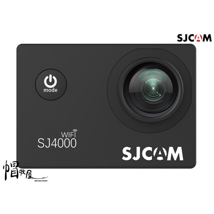 【帽牧屋】SJCAM SJ4000 WIFI版 兩吋 大螢幕 原廠授權行車紀錄器  黑色