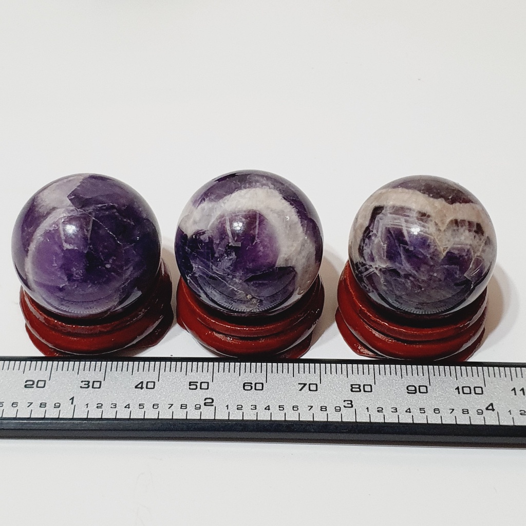 夢幻 紫水晶球 +底座 水晶球 礦石 水晶 擺飾 收藏 禮物 隨機出貨 一入