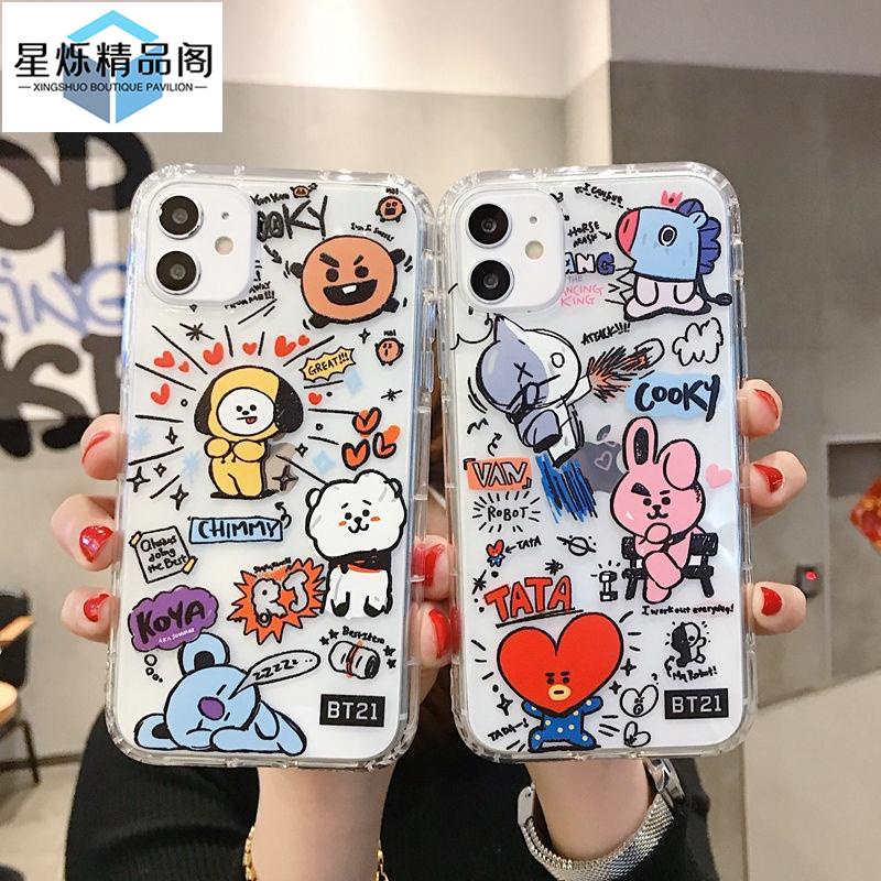 【台灣熱賣】【蝦皮推薦】BT21防彈少年團 手機殼 iPhone 13 12 11 Pro Max 8Plus X XS