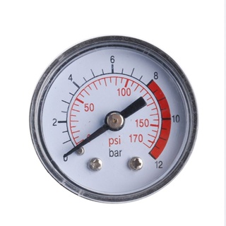 【批發專場 可附發票】 PCF* 空氣壓縮機氣動液壓油壓力表0-12Bar / 0-170PSI