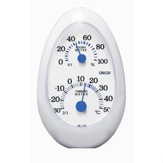 《好康醫療網》CRECER溫濕度計(日本原裝)溫度計/濕度計/溼度計/溫溼度計CR-133(白色)