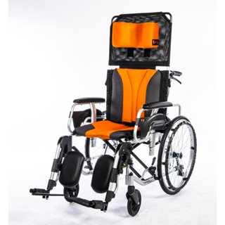 《好康醫療網》均佳機械式輪椅-鋁合金躺式JW-020(大輪)JW020(輔具特約經銷商)(輪椅B款)附加功能A+B