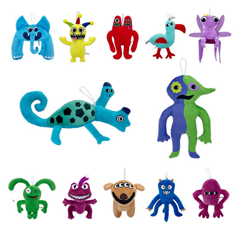 台灣出貨2023新款banban班班花園公仔幼兒園怪物毛絨玩具兒童節禮物玩具