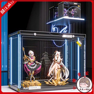 手辦展示盒 公仔盒 收納盒 亞克力 透明展示箱 模型 盲盒收納展示架樂高手辦架子透明防塵擺櫃泡泡瑪特模型潮玩收納櫃