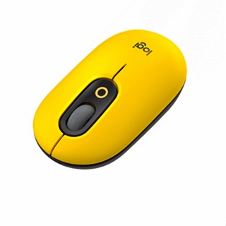 LOGITECH 羅技 910-006424 POP MOUSE 無線藍芽滑鼠 酷玩黃 無線滑鼠 智慧滾輪 EMOJI