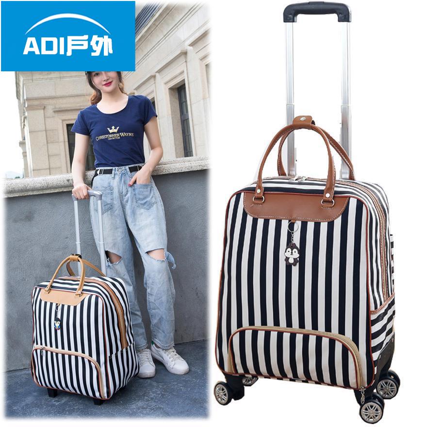 拉桿行李袋 旅行包 拉桿包 拉桿旅行包 手提包 韓版 短途 輕便 大容量 行李包 女旅游包 登機 拉桿箱