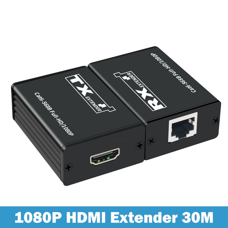 ♪【一對】hdmi延長器30米hdmi網線延長器DVR硬盤錄像機hdmi