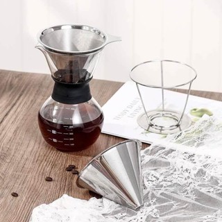 手沖咖啡 過濾網 600目 超細密 免濾紙 濾杯 滴漏式 咖啡漏斗 家用咖啡器具 手沖咖啡必備 不鏽鋼材質