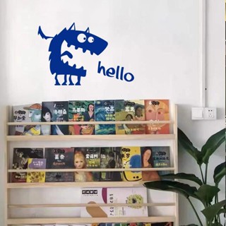 HK01.hello小怪獸歡迎貼紙創意個性ins風童裝咖啡店鋪玻璃櫥窗背景裝飾