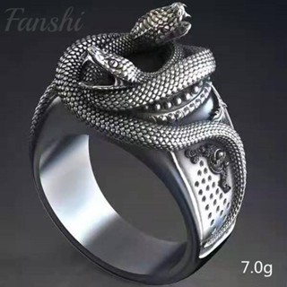 FS銀飾✨手工銀匠 | 原創設計·雙蛇纏繞戒指男生戒指鈦鋼戒指造型戒指朋剋戒指嘻哈戒指食指戒指轉運戒指銀戒指尾戒男