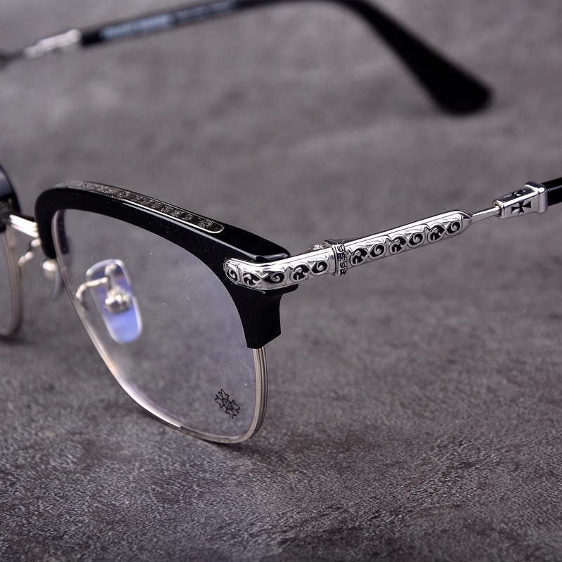 純鈦板材眼鏡框 氣質云圖騰大臉超輕素顏眼鏡架 可配近視老花眼鏡