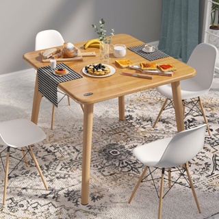 北歐餐桌 傢用桌椅組閤 實木客廳飯桌 小戶型現代簡約桌子