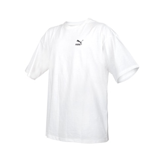 PUMA Better Classics 男流行系列寬版短袖T恤(歐規 慢跑 上衣「62131502」 白黑