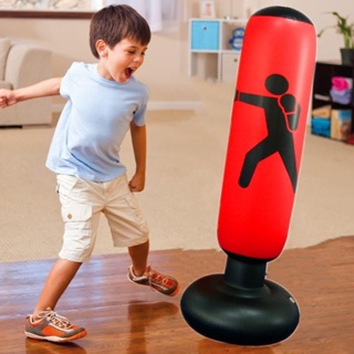 兒童拳擊柱 充氣拳擊柱 減壓神器 兒童健身不倒翁玩具 立式減壓沙包袋 跆拳道散打訓練器材