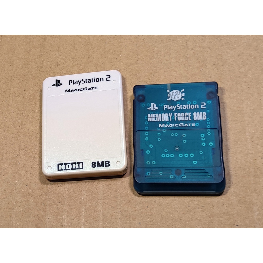 PS2日版週邊- 日本HORI製記憶卡，2片一起，款式請見圖（7-11取貨付款）
