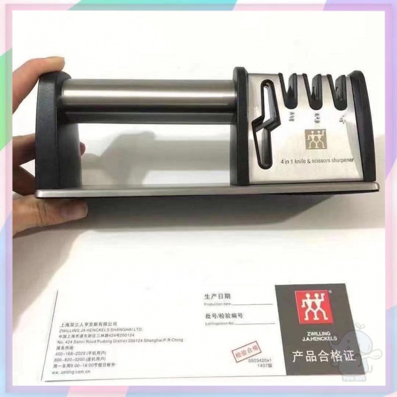 【德貿💯嚴選】德國 ZWILLING 雙人牌 磨刀器傢用多功能金剛石快速磨刀器手動廚房磨刀