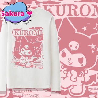 【Sakura ❤️新款】🚀✨ 有童碼 成人碼 Kuromi庫洛米聯名T恤長袖女日系三麗鷗美樂蒂周邊衣服打底衫