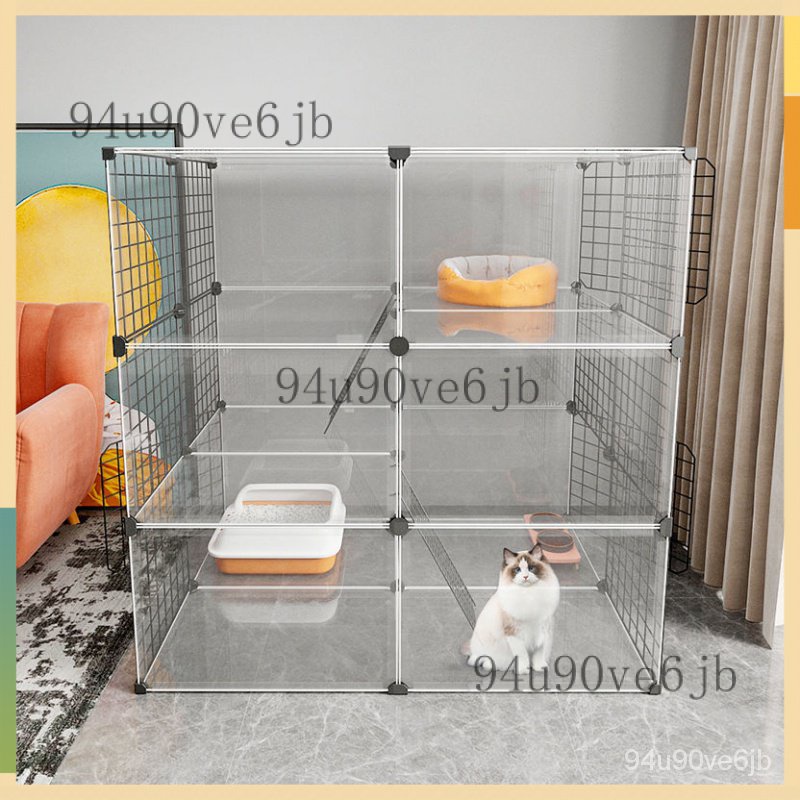 【開立發票】貓籠子傢用特價小型別墅雙三層幼貓咪寵物用品超大空間室內貓窩捨