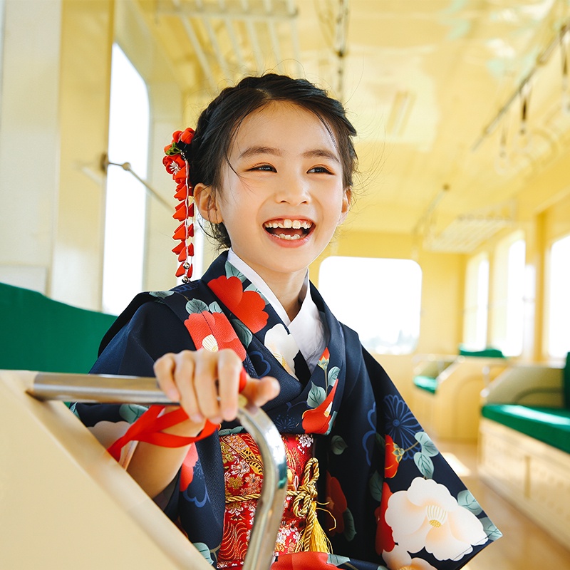 新款桔子點點日本兒童蘭山茶花童裝和服日式浴衣女童連衣裙演出服
