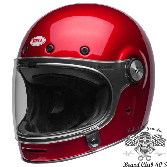 ♛大鬍子俱樂部♛ Bell ® Bullitt Moto Gloss Red 美國 經典 復古 樂高