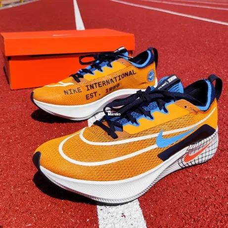 NIKE Zoom Fly4 橙藍黑 馬拉松 輕便跑步鞋 DO9583-700