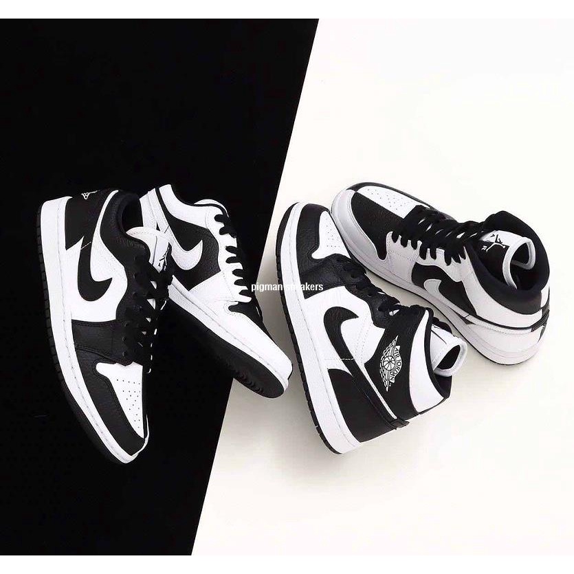 Nike Air Jordan 1 Low 黑白 熊貓 陰陽 百搭 男女同款DR0501-101/DR0502-101