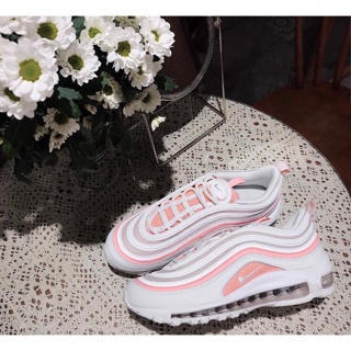 Nike Air Max 97 白粉 水蜜桃 少女 慢跑鞋 女款 921733-104