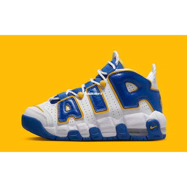 Nike Air More Uptempo 白藍黃氣墊運動百搭籃球鞋DZ2759-141 男女鞋