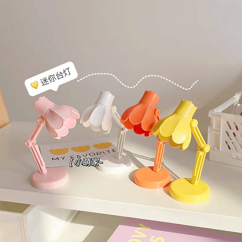 迷你DIY 樹酯配件 LED小檯燈 可愛玩具裝飾 磁吸閱讀燈