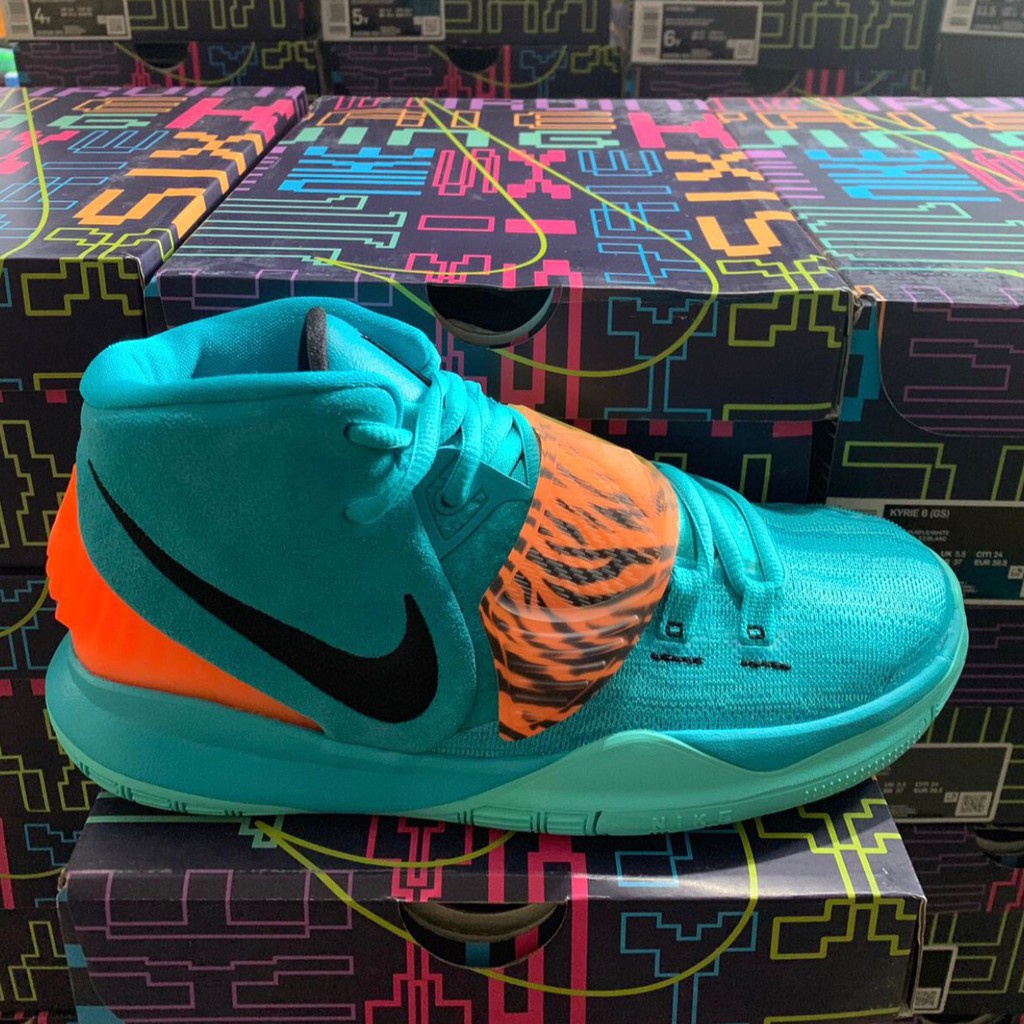 NIKE KYRIE 6 湖水藍 白豹紋 BQ5599-300