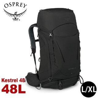 【OSPREY 美國 Kestrel 48 登山揹包《黑L/XL》48L】自助旅行/雙肩揹包/行李揹包