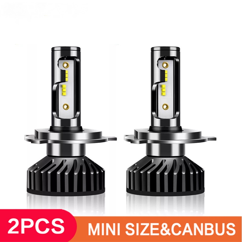【2PCS】F2 ZES H4 H7 LED Headlight Bulb Canbus Super Bright 12