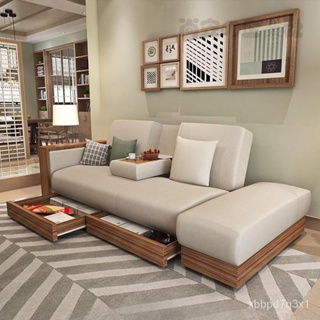 乳膠沙發可變床 多功能收納日式北歐佈藝 沙發小戶型整裝省空間傢具