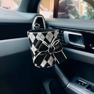【優選精品】汽車垃圾桶創意車內垃圾桶座椅後排收納雜物出風口掛袋車載置物盒ins日韓風 uazw